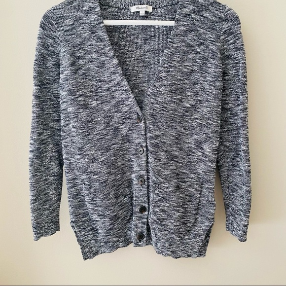 Madewell Button Up Cardigan Gray Sz Small - Picture 3 of 8
